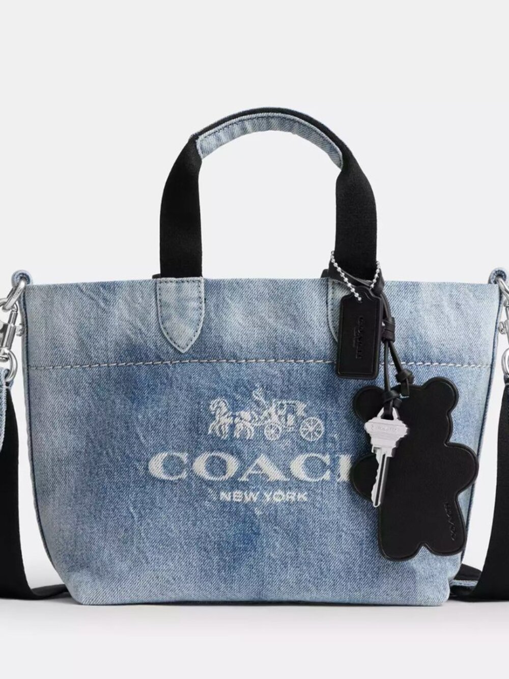 COACH CEB33 Mini Tour Tote Bag Crossbody In Loved Denim *SEALED*